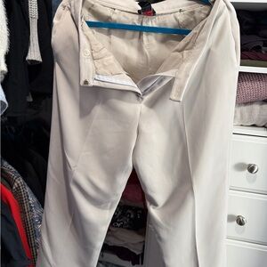 Studio Men's Elegant Cream Dress Pants